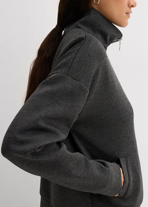 Oversized jakke i viskosemiks, bonprix