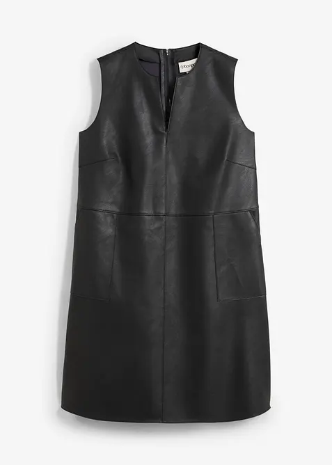 Kjole i imitert skinn, bonprix