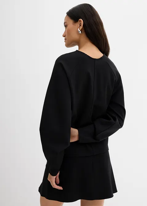 Langermet topp i behagelig Punto di Roma-materiale, bonprix