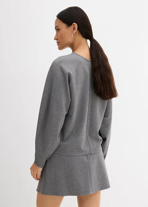 Langermet topp i behagelig Punto di Roma-materiale, bonprix