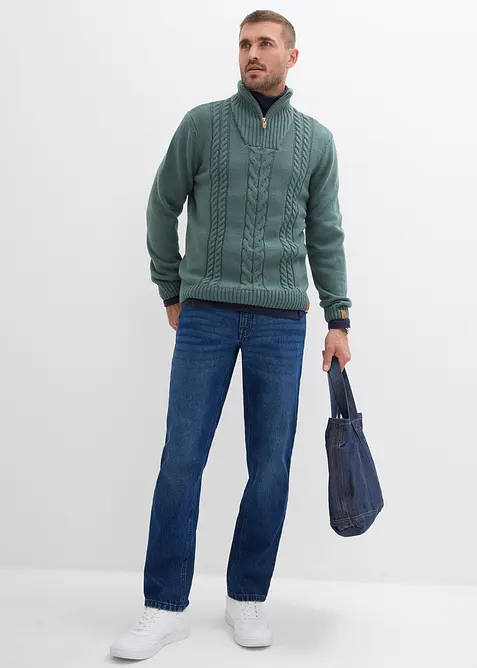 Relaxed Fit-jeans med stretch, Straight, bonprix