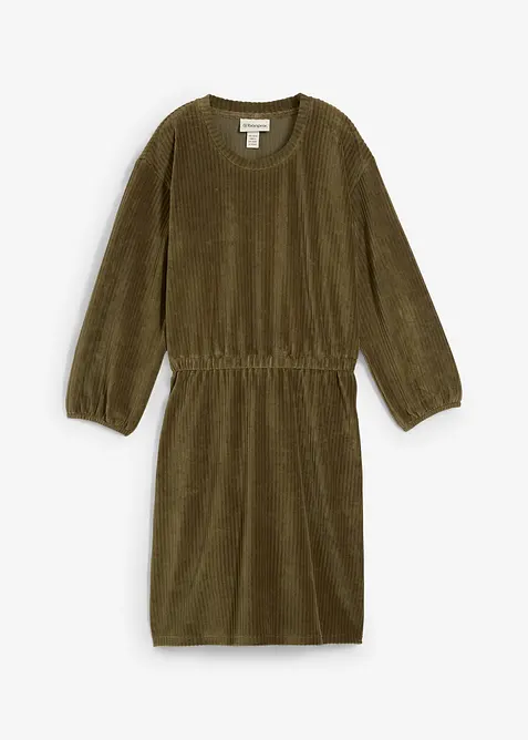 Kjole i jerseycord, bonprix