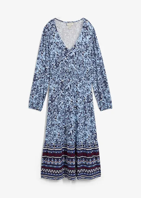 Maxikjole i myk viskose-/elastanmiks, bonprix