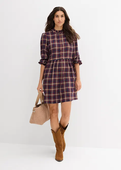 Minikjole i myk viskose, bonprix