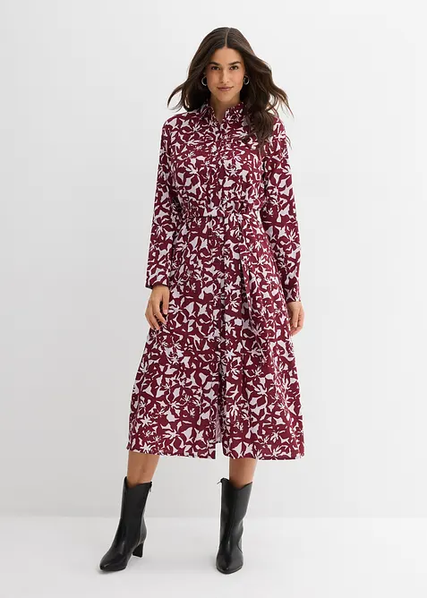 Skjortekjole i lett viskose, bonprix