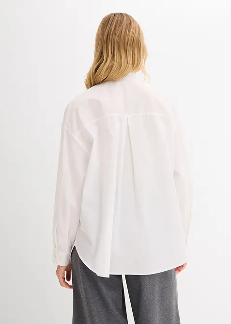 Bluse med strassapplikasjon, bonprix