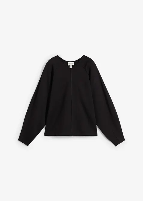 Langermet topp i behagelig Punto di Roma-materiale, bonprix