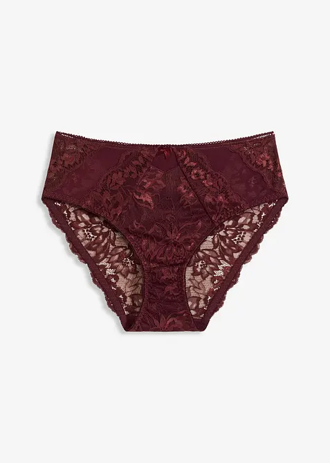 Truse med høy midje og nydelige blonder, bonprix