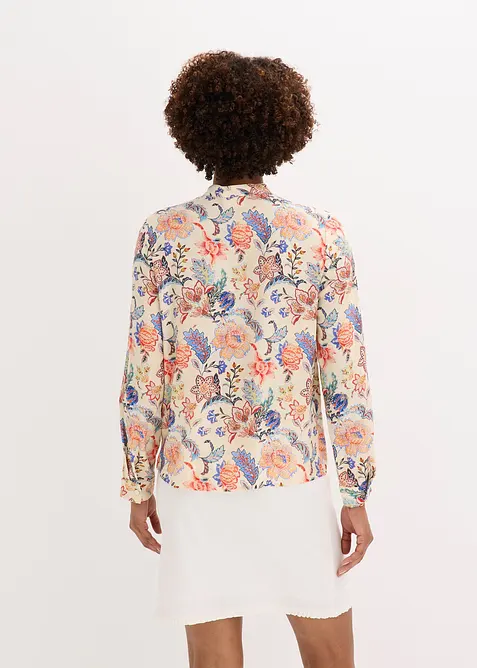 Bluse med blomsterprint, bonprix