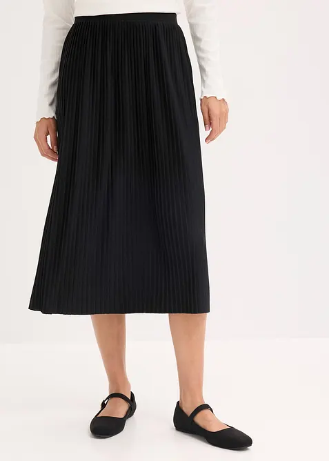 Jerseyskjørt i lett viskosemiks, bonprix