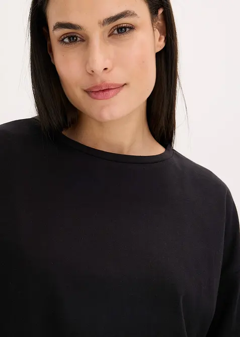 Loungewear-kosedress i myk bomull, oversized, bonprix