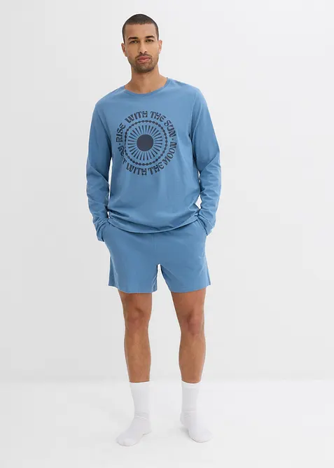 Kort pyjamas i 100% økologisk bomull, bonprix