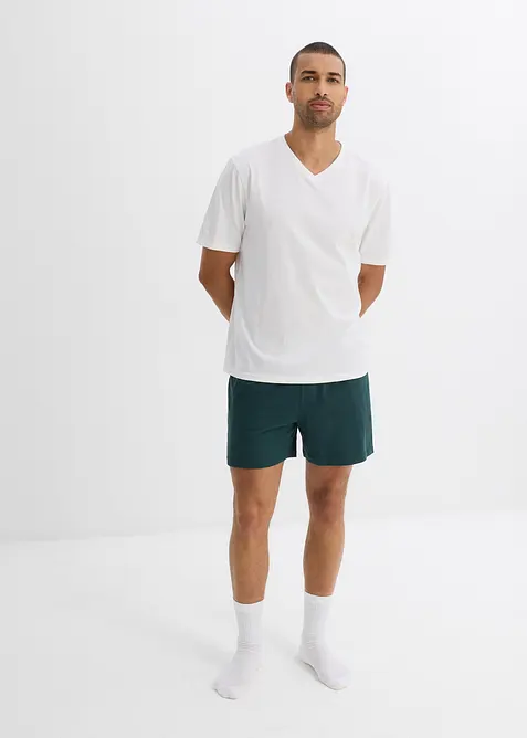 T-skjorte og 2 pyjamasunderdeler av &oslash;kologisk bomull (3-delt sett), bonprix