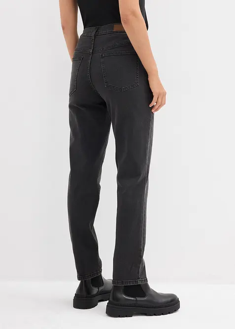 Straight-jeans High Waist cropped, bonprix