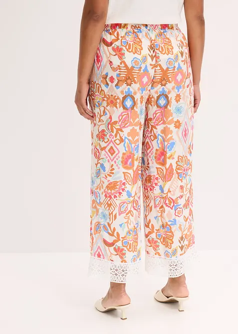 Bukse med blonde, bonprix