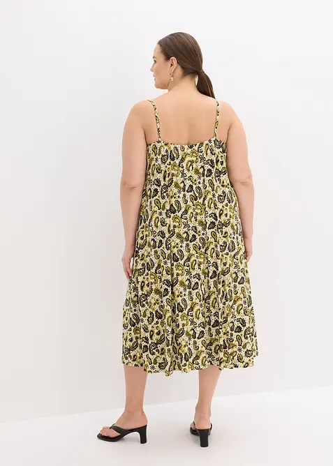 Stroppekjole i myk viskosemiks, bonprix