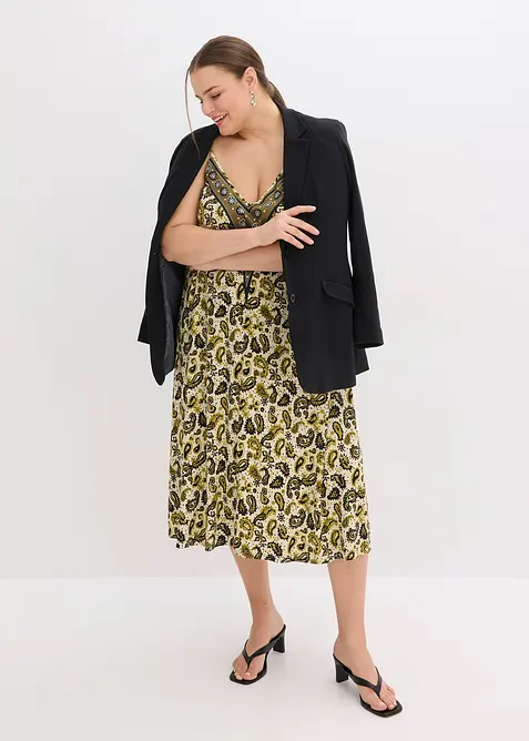 Stroppekjole i myk viskosemiks, bonprix