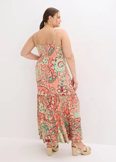 Jerseykjole med stropper av myk viskosemiks, bonprix