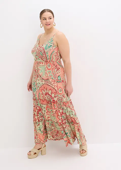 Jerseykjole med stropper av myk viskosemiks, bonprix