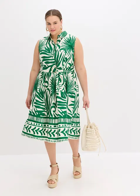 Skjortekjole i lett viskose, bonprix