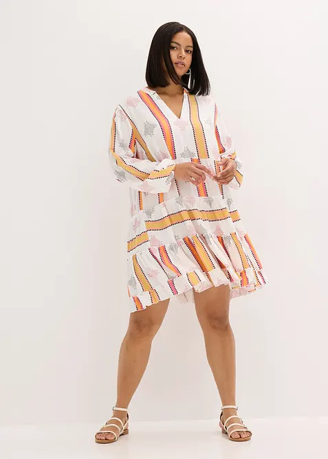 Tunikakjole i lett viskose, bonprix