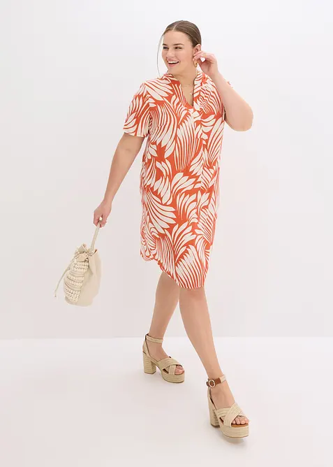 Tunikakjole i lett viskose, bonprix