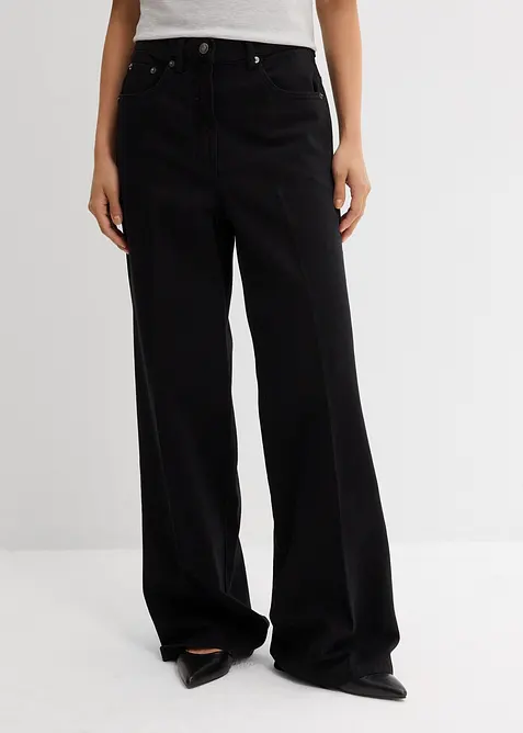 Twillbukse i 100% bomull med legg, bonprix