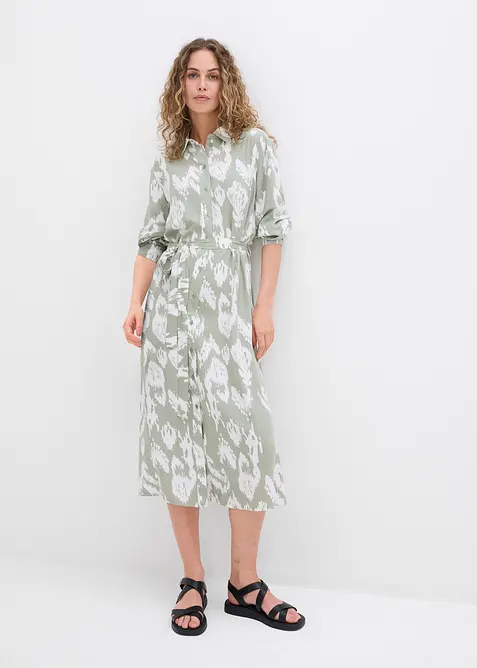 Skjortekjole i lett viskose, bonprix