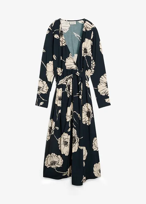 Legglang mammakjole i omslagsmodell, bonprix