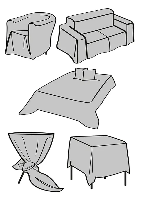 Sengeteppe med patchworktrykk, bonprix