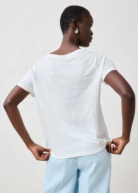 T-skjorte i 100% lin, bonprix