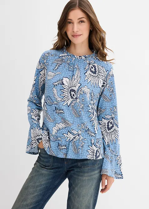 Trikotbluse i myk modalmiks, bonprix