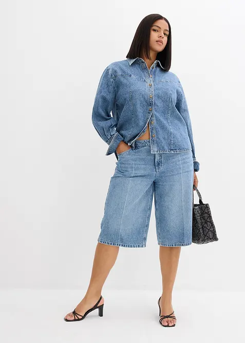 Denimskjorte i 100% bomull, bonprix