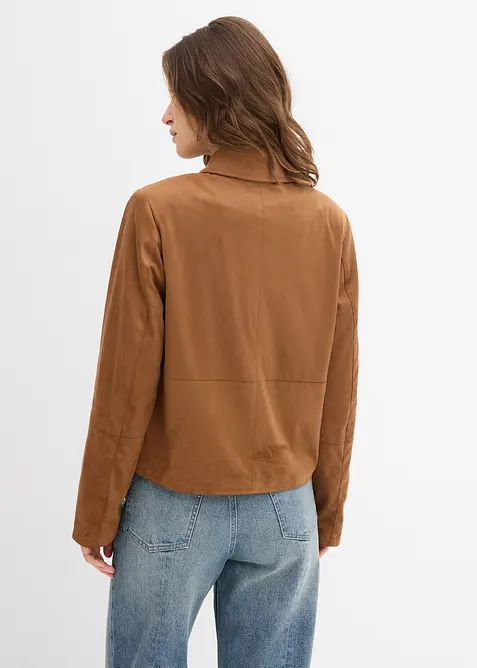 Jakke i imitert semsket skinn, bonprix