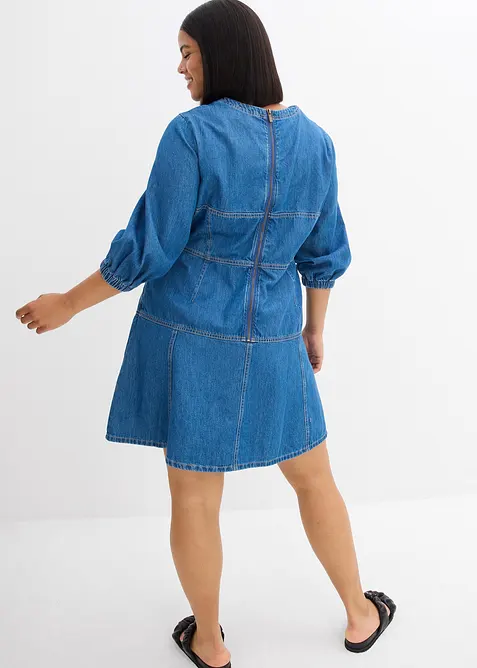 Denimkjole i 100% bomull, bonprix