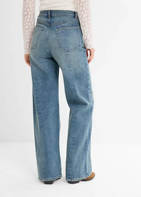Loose Straight-jeans High Waist, Low Stretch, bonprix