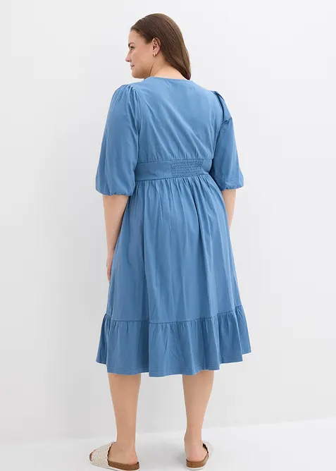 Jerseykjole i 100% bomull, bonprix