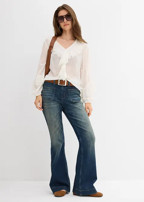 Flared-jeans Mid Waist, bonprix