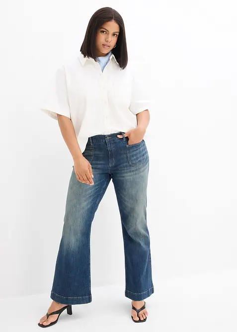 Flared-jeans Mid Waist, bonprix