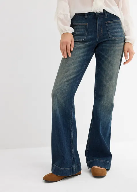Flared-jeans Mid Waist, bonprix