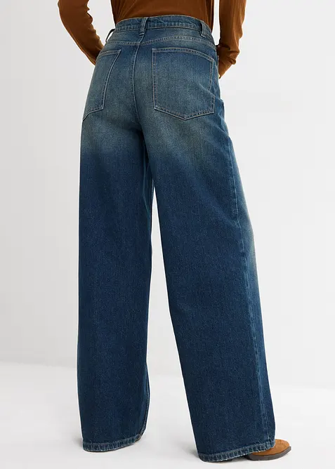 Wide Leg-jeans High Waist, bonprix