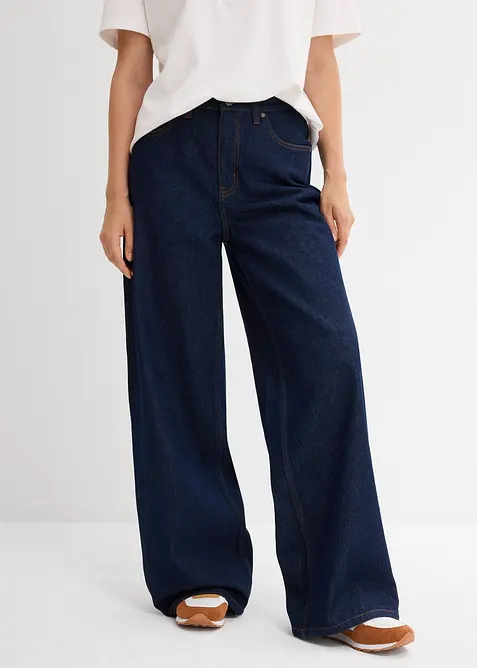 Wide Leg-jeans High Waist, bonprix