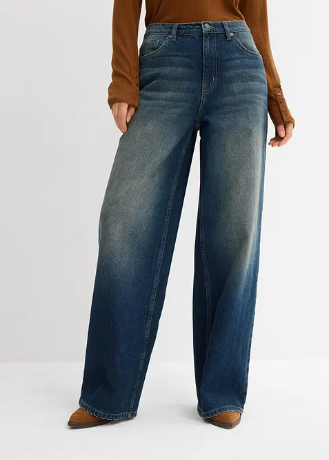 Wide Leg-jeans High Waist, bonprix