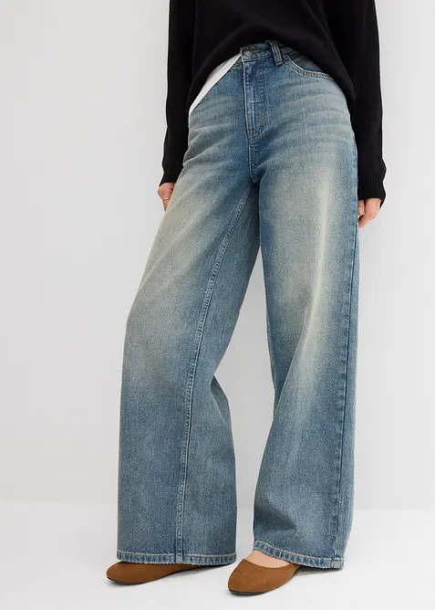 Wide Leg-jeans High Waist, bonprix