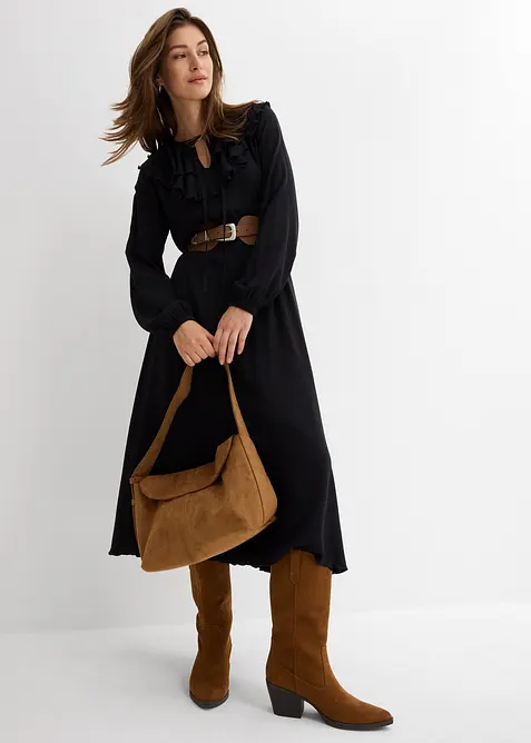 Maxikjole i lett viskose, bonprix