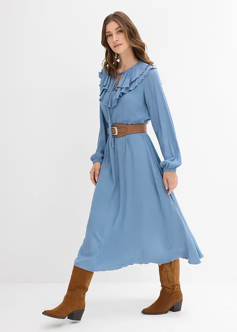 Maxikjole i lett viskose, bonprix