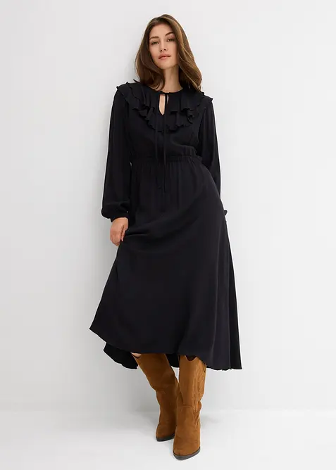 Maxikjole i lett viskose, bonprix