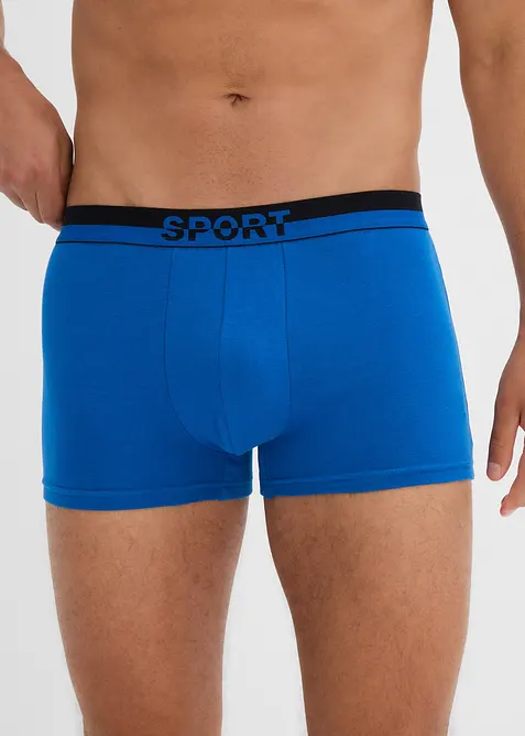 Boksershorts med bomull i ettersittende modell (3-pack), bonprix