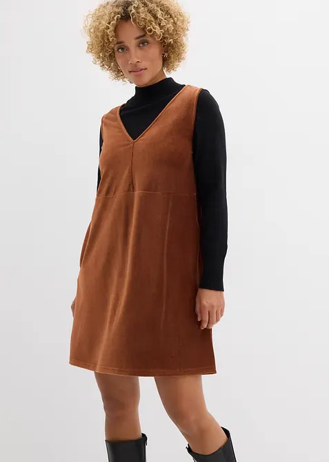 Selekjole av jersey-cord, bonprix