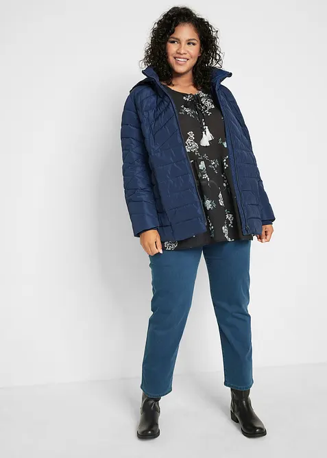 Lett vattert jakke med avtagbar hette, bonprix